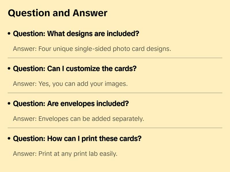 Christmas Photo Card Set - The Night Before Christmas