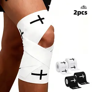 Black Friday Cross Tape Christian Athletic Sports Wrap, 2in X 23ft Cotton Elastic Wrist & Muscle Support Tape With Jesus Print, Durable Breathable Bandage For Soccer Football Baseball Gymnastics Boxing, Unisex Sport Tape For Church & Birthday Gifts