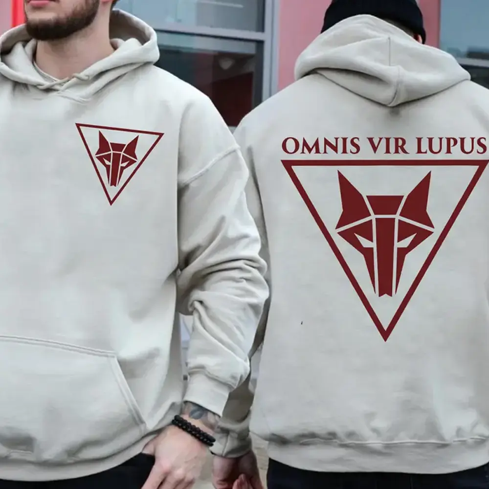 Howler 2-side Hoodie, Red Rising Shirt, Omnis Vir Lupus, Hail Libertas Hail Reaper, Red Rising Merch, Bookish, Sci-fi, Wolf Symbol Cool Gift
