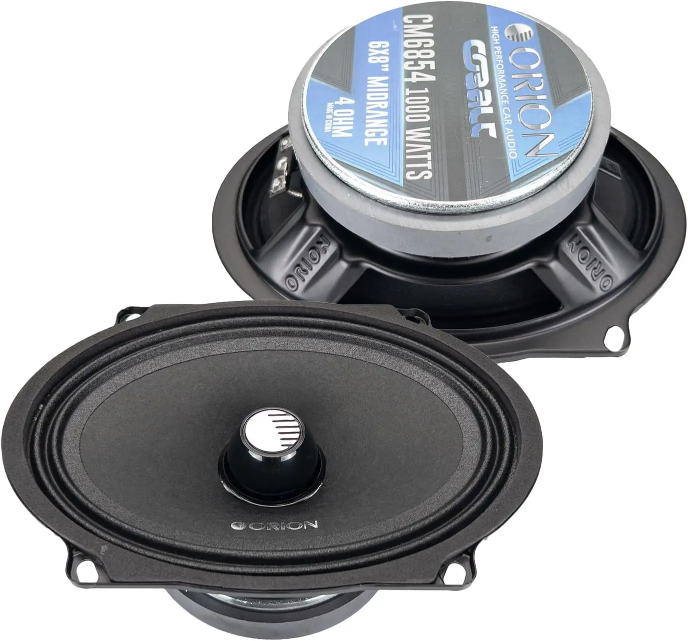 Cobalt CM6854 High Efficiency 5x7 / 6x8 Mid-Range Bullet Loudspeakers, 1000W Max Power, 250W RMS, 4 Ohm, 1.5" Voice Coil - Pro Stereo, Midrange Speakers (Pair)