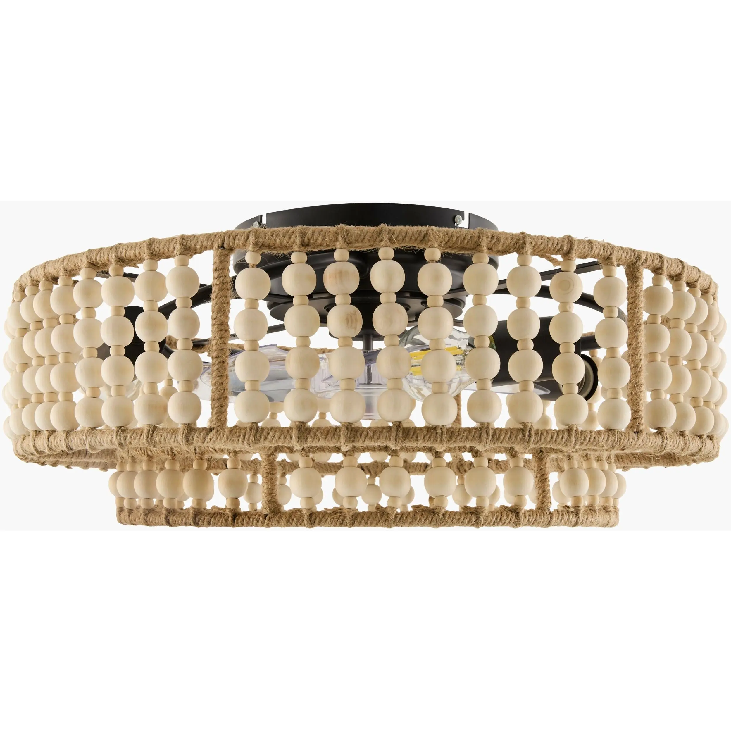 Soft Orange Coastal Chandelier for dining or living rooms