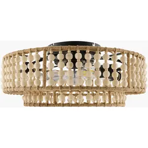 Soft Orange Coastal Chandelier for dining or living rooms