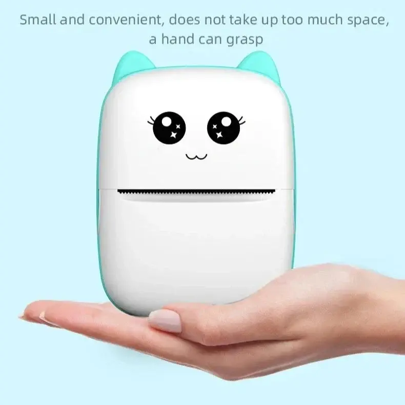 58mm Compact Efficient Mini CAT Thermal Bluetooth Printer - Wireless, Portable Printing Device for Android, iOS | Bathroom Gadget Home Supply