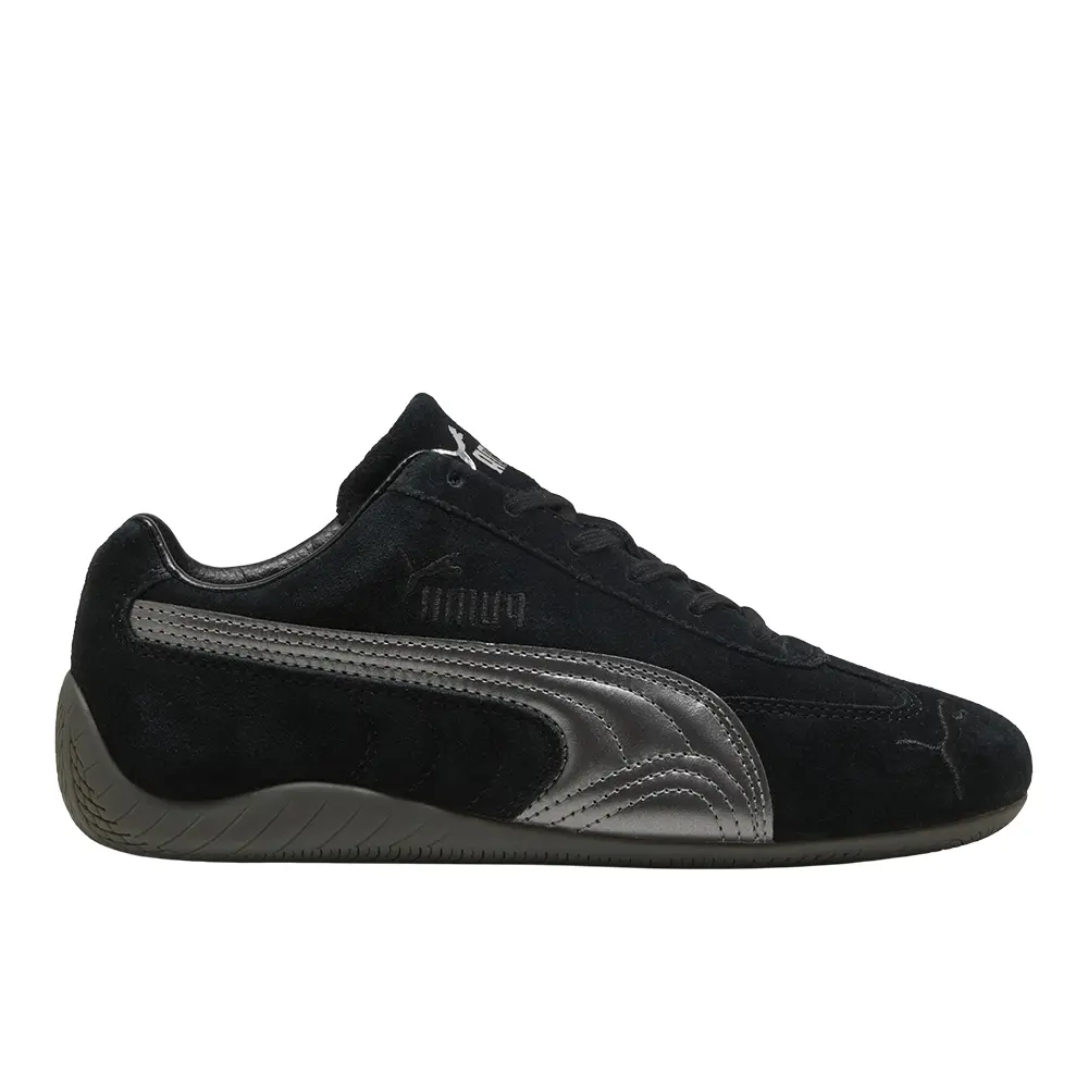 PUMA Womens Speedcat Lux Lace Up Sneakers Shoes Casual - Black
