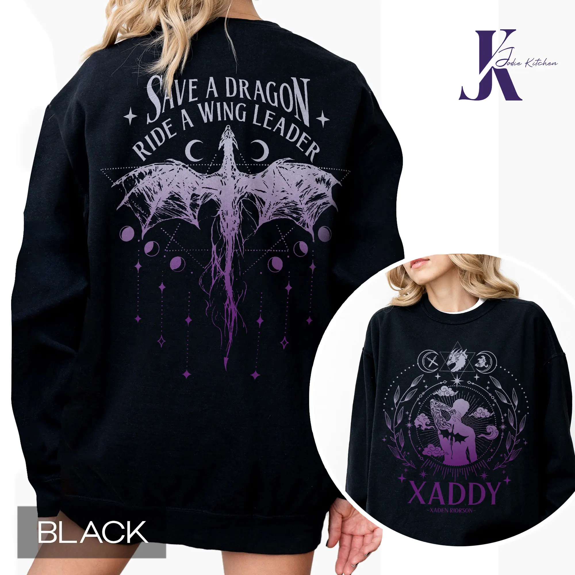 Xaden Riorson Comfort Colors Shirt, Trendy Xaddy Shirt, Xaden Fourth Wing Fan Shirt, Onyx Storm Merch, Dragon Rider 2 Sided TShirt