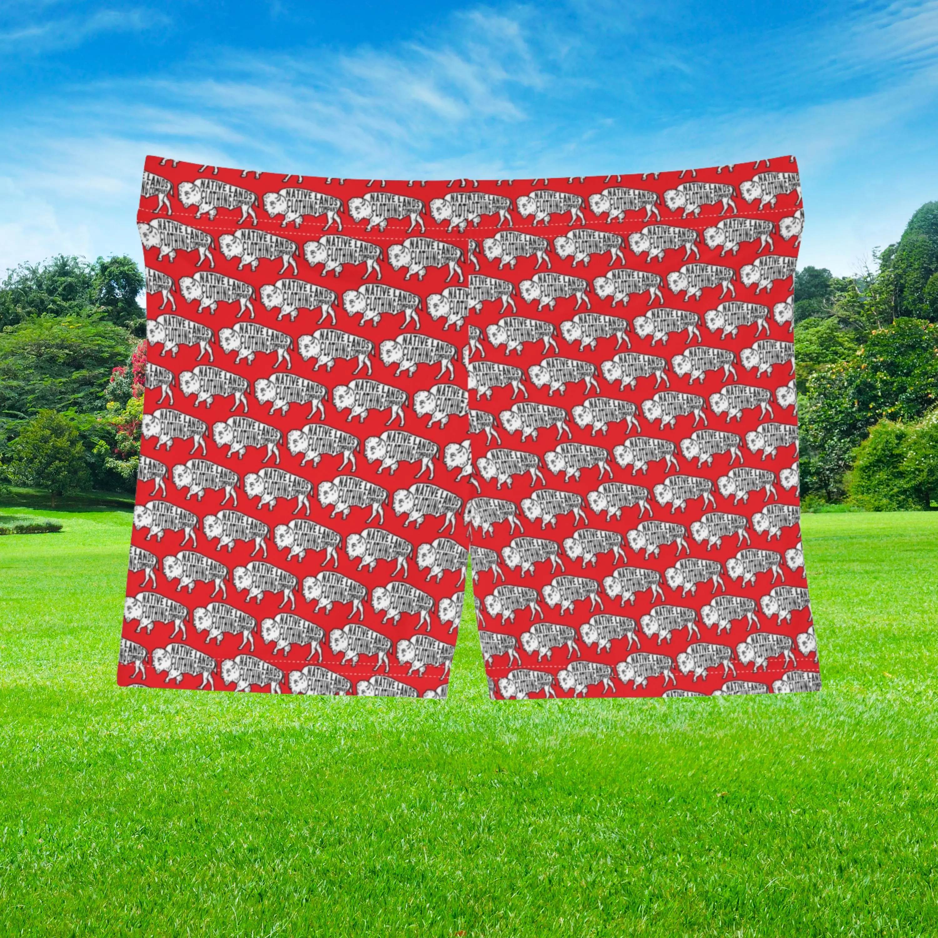 Womens Bison Shorts  - First Nations, Canadian Aboriginal, Native American