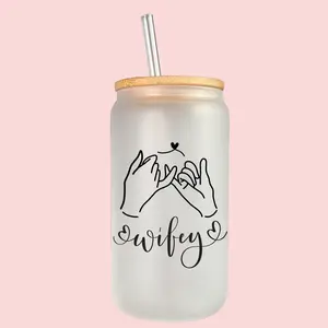 Gifts for Wife from Husband - Wife Gifts - Wedding Anniversary for Her, Birthday Gift, Mothers Day Gift for Wife, Her - I Love You Gift for Her, Romantic Gifts for Her - 16 Oz Can Glass