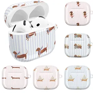 Dachshund Collection Airpods Case, Sausage Dog Puppy Case Cover Accessory, Cute Dog Lover, Gift for friends for family