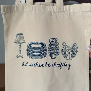 I’d Rather Be Thrifting Tote Bag I’d Rather Be Thrifting Tote Bag