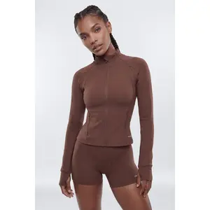 ProStretch™ Front Zip Sports Jacket - Brown