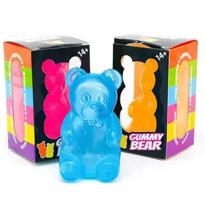 Soft Candy Bear Toy, Sugar-Filled Plush Stress Relief Toy, High-Density Squeeze Ball, Ideal for Kids and Students, Ultra Soft Pressure Release Toy