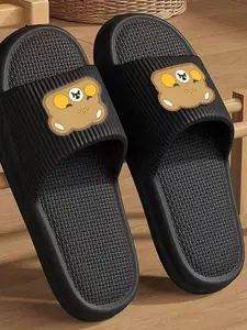 Comfortable Unisex Eva Sandals, Indoor Slippers, Simple Striped Design, Indoor/outdoor All-Season Use, Hand Washable Beach Shoes, Personalized Capybara Theme