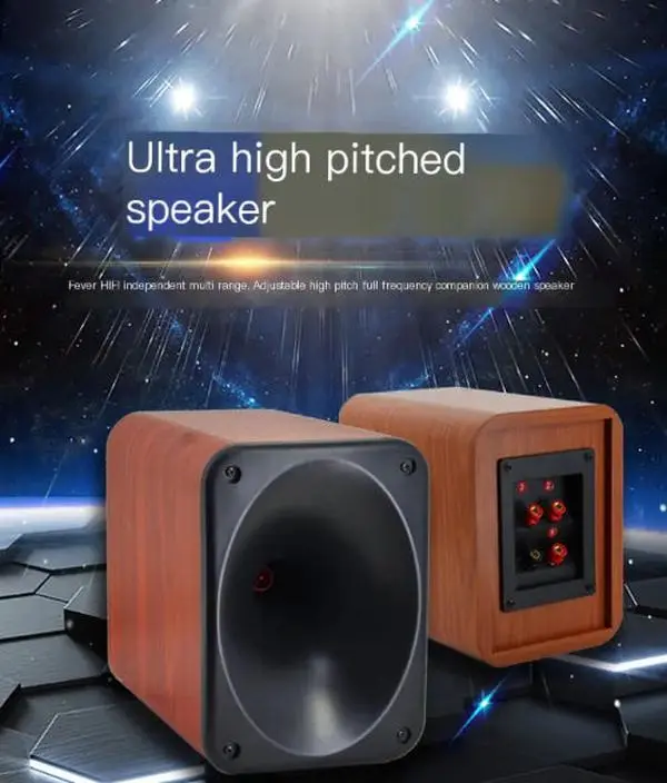 Adjustable High-Frequency Wooden Speaker System Audio Bluetooth