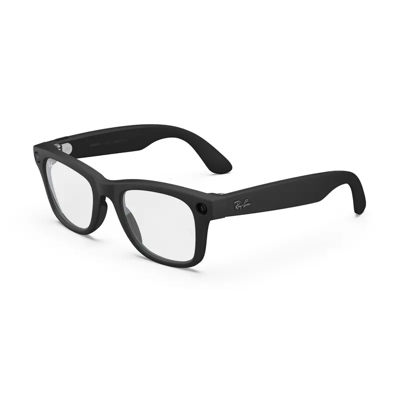 Ray-Ban Meta Wayfarer (Gen 2) Large Matte Black Clear Lenses