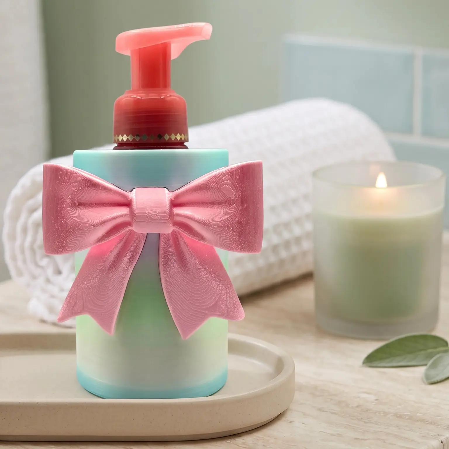Spa Inspired Soap Dispenser | Bath & Body Works Foaming Soap Holder | Bathroom Decor | 3D Printed