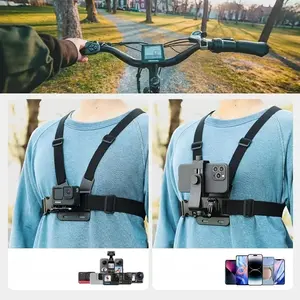 2024[1pc Chest Mount] 1pc Adjustable Universal Chest Mount Harness |   Phone Holder for Outdoor Activities and Vlogging |   Compatible with iPhone, Samsung, Insta360, DJI Action Cameras, ABS Material2025