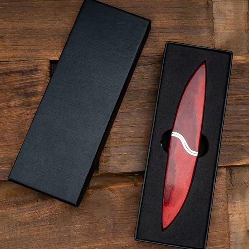 Creative fruit knife, portable cutting tool, knives,solid wood shank and stainless steel