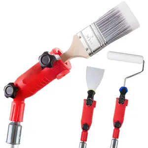 Multi-Angle  Brush Extender - High Ceiling  Edger Tool, Extension Pole Attachments