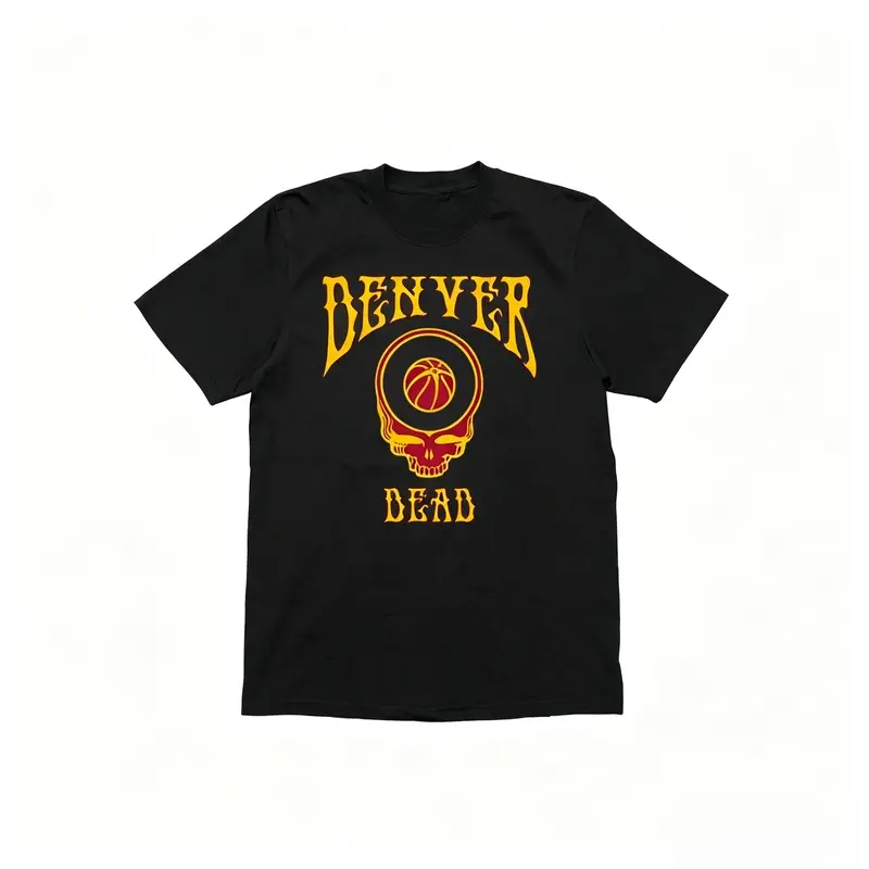 Denver Basketball Grateful Dead T-Shirt #   Cotton T-shirt #   Graphic T-shirt #   Men's T-shirt #   Casual Streetwear Top