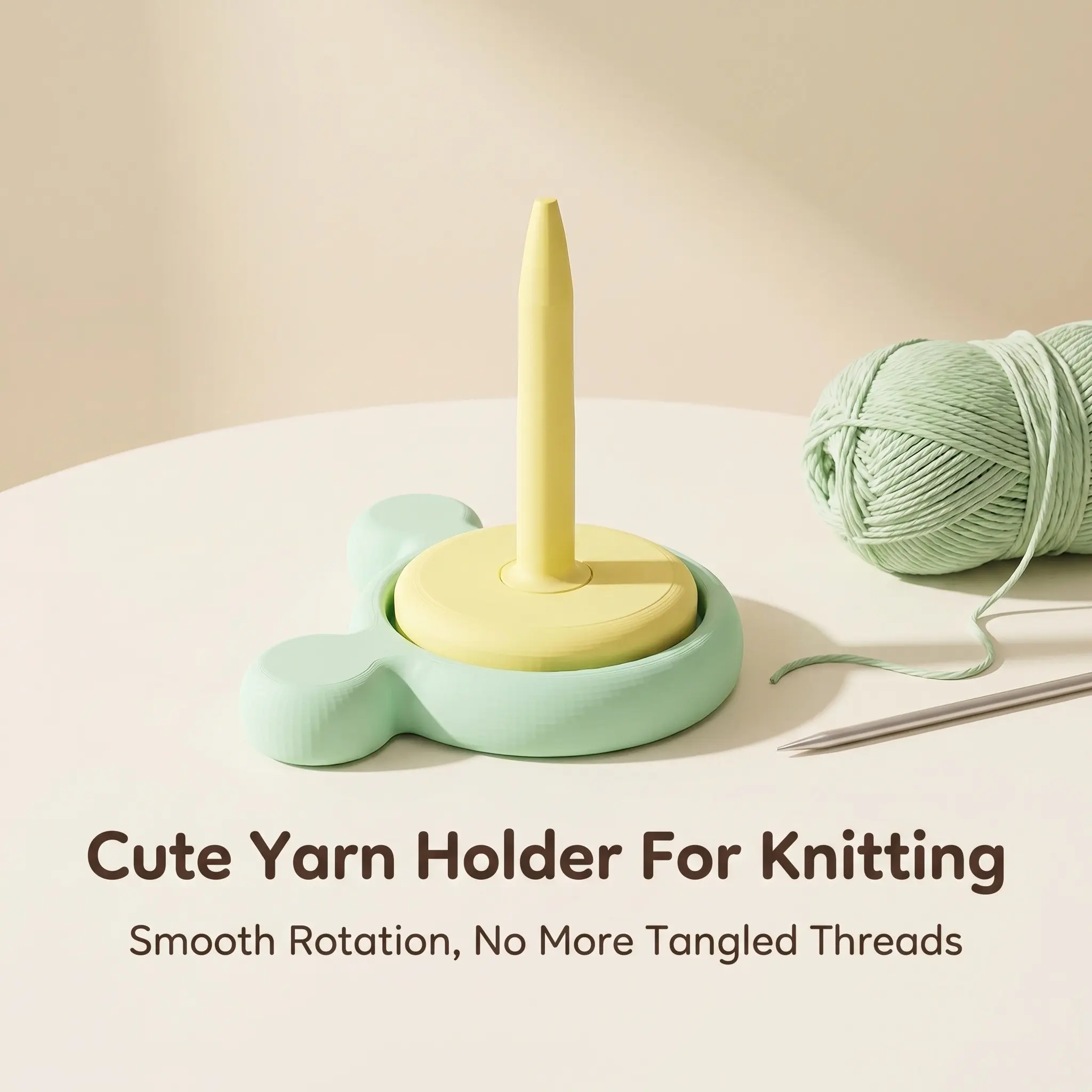 Avocado Style Rotating Yarn Winder, Cute and Unique Thick Yarn Storage Tool, Coiling Axis for Knitting Supplies, Yarn Crochet, Yarn Holder For Crocheting, Organize Your Yarn Effortlessly