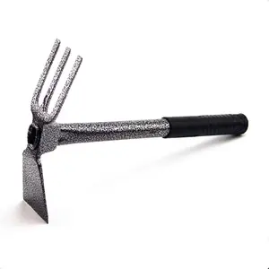Garden Big Hand Digger and Hoe Combo Garden Tool,Heavy Duty Hand Tiller,Garden Hoe,Cultivator,Non-Slip Handle & Anti-Rust  is The  Dual Headed Weeding Tool.(Big)