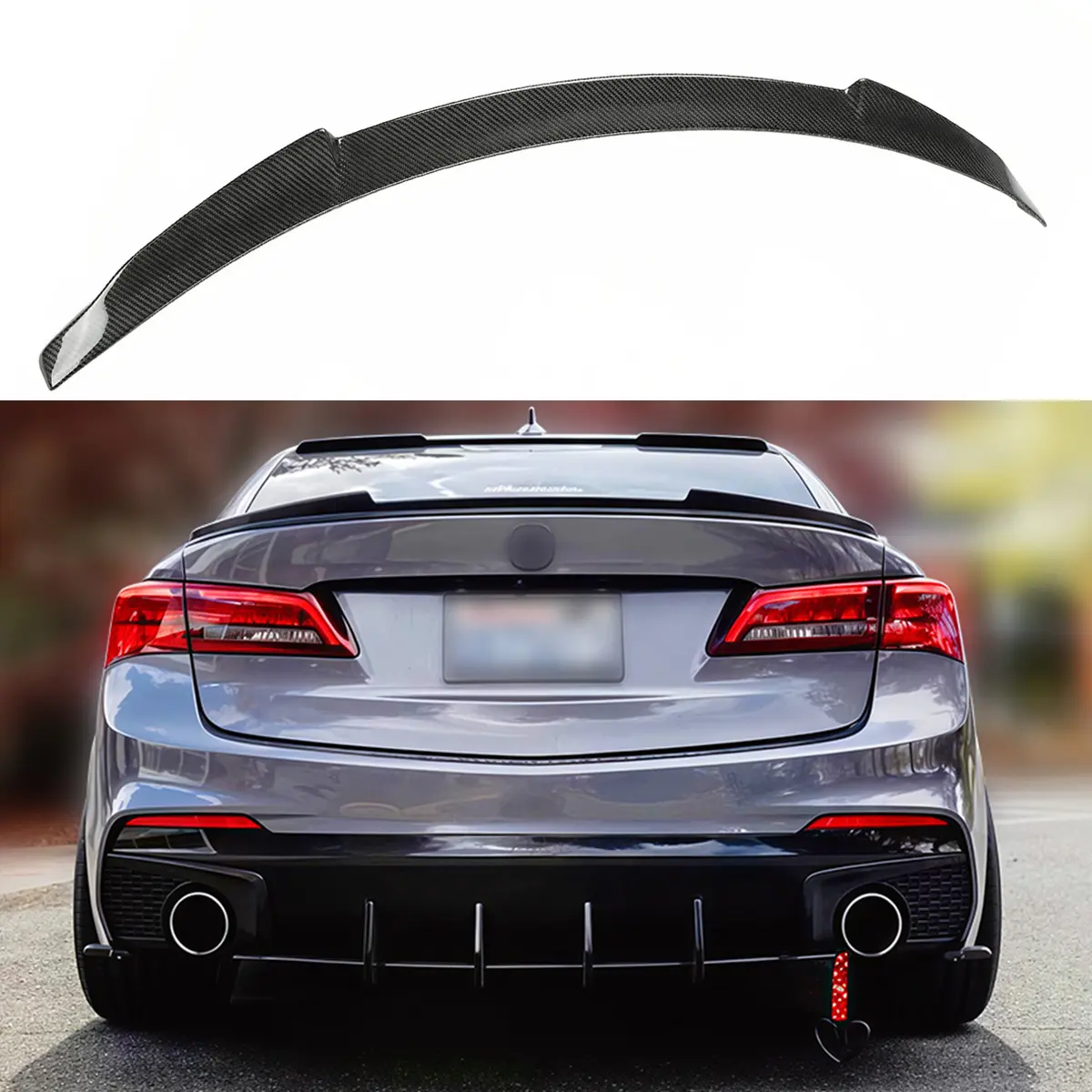 2015-2020 – Acura TLX – V-Style Gloss Black Trunk Lid Spoiler Rear Wing, High-Quality Exterior Car Accessory , Auto Body Modification Part ##AcuraTLXSpoiler #CarRearWing