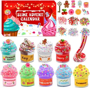 Advent Calendar 2024 Kids, Slime Advent Calendar for Boys Girls Teens Christmas Countdown Calendars DIY Butter Slime Kit with Charms Party Favors Stocking Stuffers Xmas Gifts for Toddlers