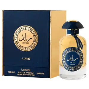 Lattafa Raed Luxe Gold for Men Eau de Parfum Spray, 3.4 Ounce
