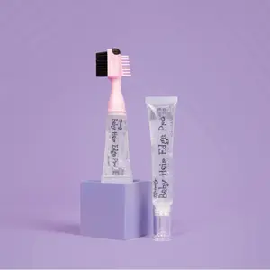 Baby Hair Edge Pro 3-in-1 Pocket Size Refillable Brush Comb & Gel for Precise Hair Styling