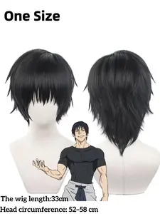 Anime Jujutsu Kaisen Season 2 Toji Fushiguro Cosplay Costume Wig Uniform Sorcerer Killer Halloween Costume for Women Men