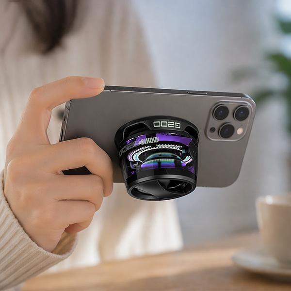 G200 Magnetic Mini Bluetooth Speaker, Mini LEDShower Speaker, Rechargeable Wireless Speaker,TWS Stereo Sound Speaker for Outdoor Cycling& Gaming