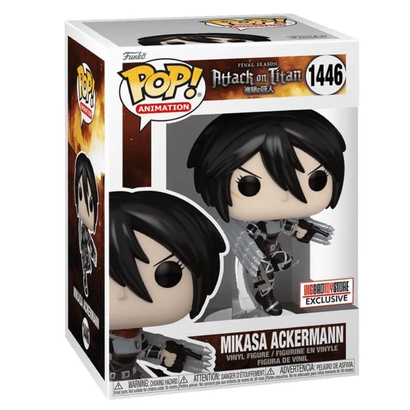 Funko Pop! - Mikasa Ackerman #1446 - (Attack on Titan) - Vinyl Figure - Anime - Collectible