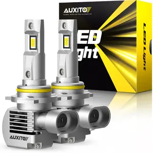 AUXITO 9012 HIR2 Bulbs, 30000LM High Bright 6000K Cool White, CanBus Ready Driving Light with 16000RPM Cooling Fan, Plug-N-Play Halogen Raplacement for 9012 HIR2 Fog Light, Pack of 2