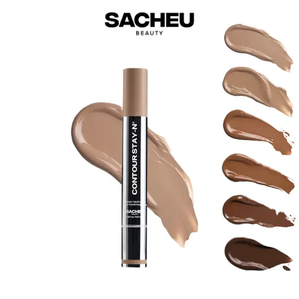 sacheu Contour STAY-N - All-Day Liquid Contour - Long-lasting, buildable, ultra-blendable contour Effortless Smooth Bronzer makeup products