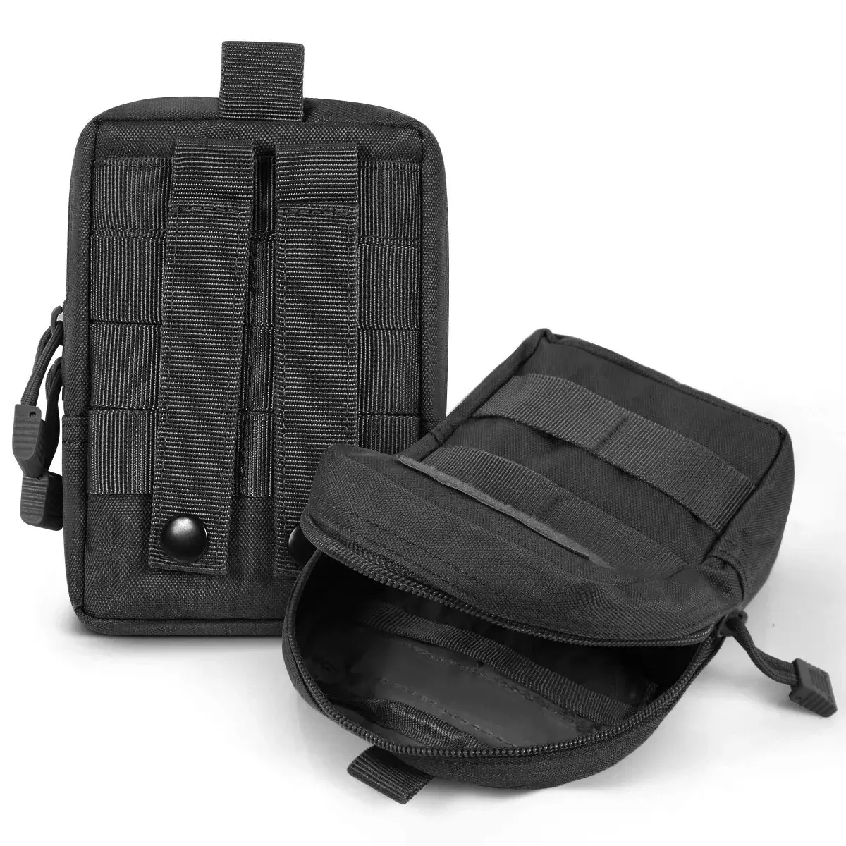 Tactical Molle Cigarette Pouch - Small EDC Utility Bag with Cigarette Case, Battery Holder, Card Slot, Lighter Slot, Mini Cigar Pocket, Waist Pack Compatibility, Assault Vest Attachment, Quick Gear Access, Modular Webbing, Hand Bag Design