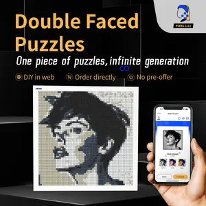 Double sided diy puzzle set, 6800 suitable for adults and home, extremely challenging puzzles, adult puzzle games, can do home decoration, can infinitely create different patterns of puzzles