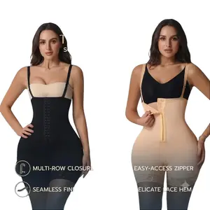 Colombianas Shapewear 360° Sculpting Compression Garment for Women Tummy Control Post Surgery Full Shaper Butt Lifter with Zipper Crotch curves he faja body casual comfy buttlift e Outdoorfun Highwaist Girdle corset body shapewear faja fajas body shaper B