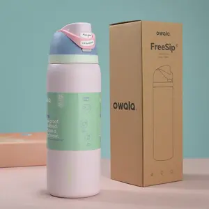 Owala FreeSip Water Bottle - 24oz Double-Wall Insulation, Stylish and Durable for Gym, Work, or Outdoor Activities