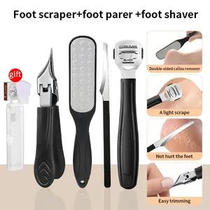 Professional Pedicure Tool Set 6 Pieces, Home Essential Foot Care Kit, Includes Nail Clippers and Callus Remover, Home Spa Equipment, Perfect Gift Idea