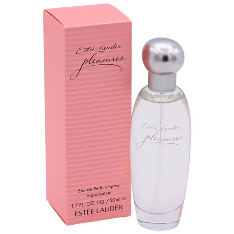 ESTÉE LAUDER Pleasures Floral Oriental Eau de Parfum Spray - 1.7 oz (1 to 1.9 fl oz) Atomizer, Full Size Women's Fragrance, New in Box, Long-Lasting Romantic Gift, Feminine Signature Scent with White Peonies, Lilies, Jasmine Opening, Patchouli Finish