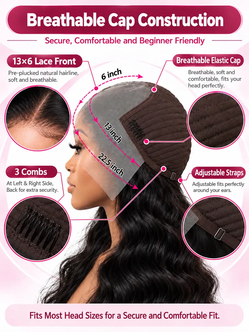 Mrscx 13x6 Body Wave Synthetic HD Lace Front Wig 32 Inch - TikTok Shop