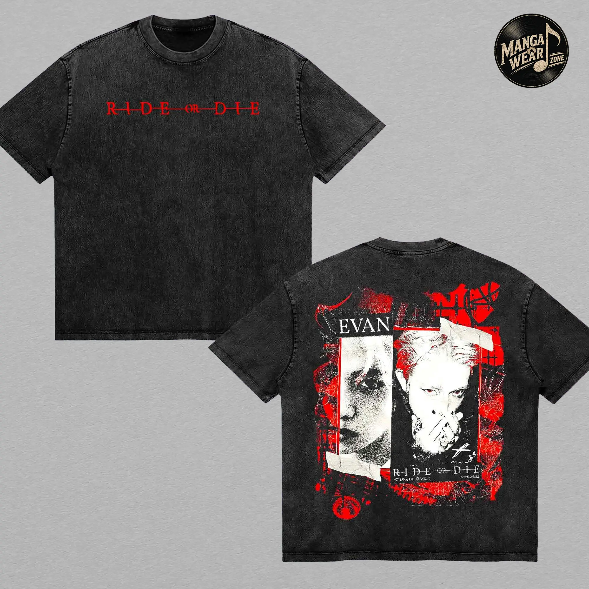 Limited Evan Lee Vintage TShirt, Retro Vintage Heeseung Kpop Washed Tee, En- Kpop Idol Shirt, Wash K-pop T-Shirt, New Album 2026 Inspired Tee, Korean Concert Shirt Streetwear Top Outfit, Fan Merch