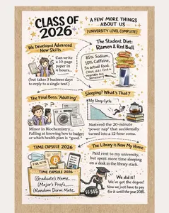 Class of 2026 College Graduation Card – A Few More Things About Us Greeting Card