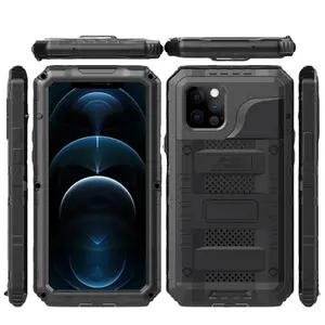 for IPhone 17 16 15 14 Plus 13 12 11 Pro Max Senior Metal Shockproof Anti-Drop IP68 Waterproof Case Cover Screen Protector
