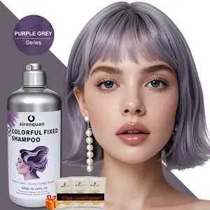 Purple-Tone Color-Protecting & Color-Restoring Shampoo 300ml | Color-Protecting Shampoo | Natural Herbal Ingredients | Salon-Grade Formula for Men & Women | Healthy Hair Care | Natural Radiant Haircare hair color kit color shampoo