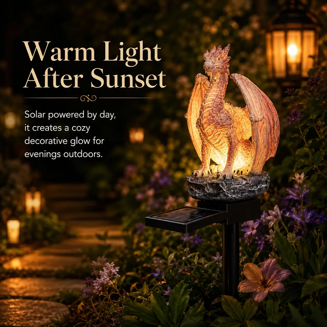 Solar Flying Dragon Garden Light