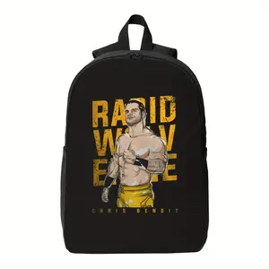 Rabid Wolverine Backpack - Bold Comic Design School Bag with Zipper Closure, Black & Yellow Graphics - Durable Backpack for Fans, Teens, College Students - Ideal Gift for Wolverine enthusiasts, Daily Carry, Eyecatching Print, Reliable Closure, Student Ess