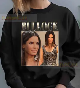 Limited Retro Sandra Bullock Sweatshirt, Unisex Classic Vintage Hoodie Gift For Kids, Women And Man