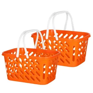 2pcs Easter Egg Grocery Basket, Mini Shopping Style Storage Basket for Home, Kitchen, Bathroom & Parties
