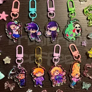 8 Ops Mob Psycho 1.5” Mini Acrylic Charms/Keychains